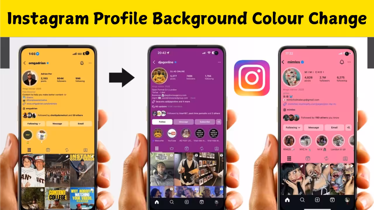 Instagram Profile Background Colour Change