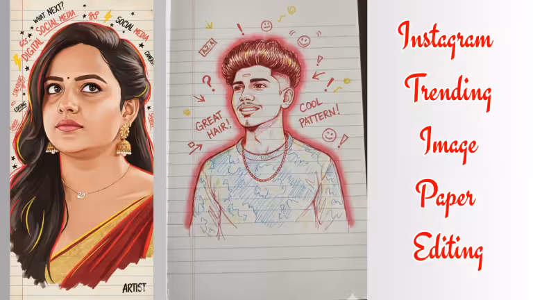 Instagram Trending Image Paper Editing