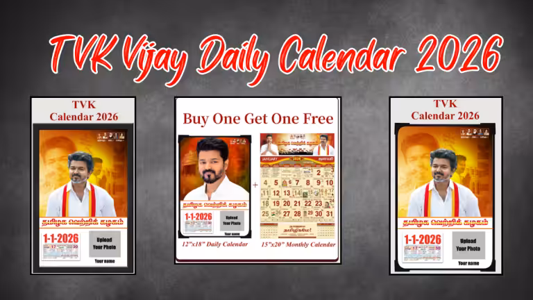 TVK Vijay Daily Calendar 2026