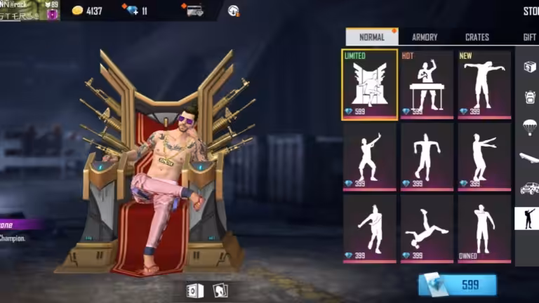 Free Fire All Free Emote Collection
