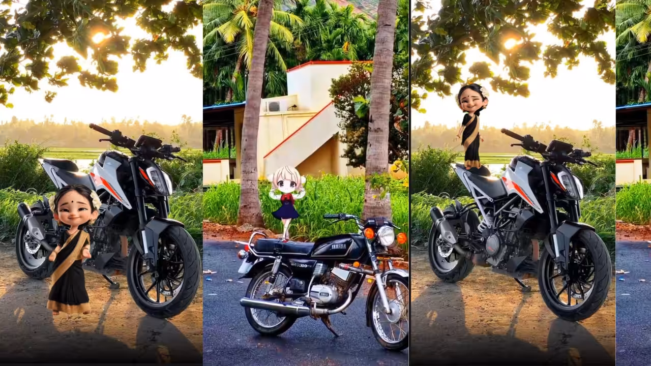 Bike AI Trending Cartoon Dance Video Editing