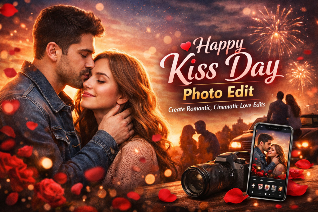 Happy Kiss Day Photo Edit – Create Romantic, Cinematic Love Edits Like a Pro