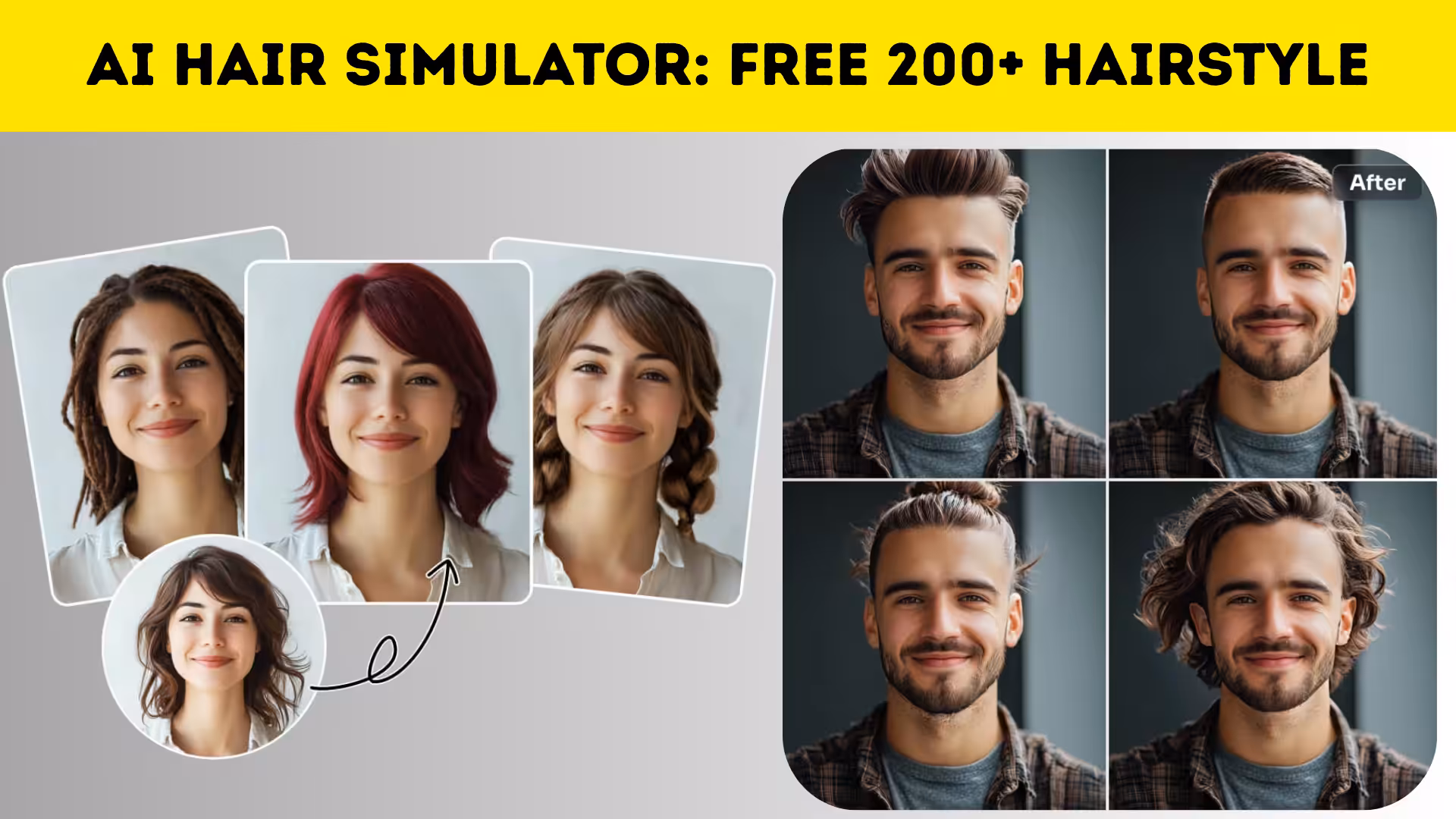 AI Hair Simulator: Free 200+ Hairstyle