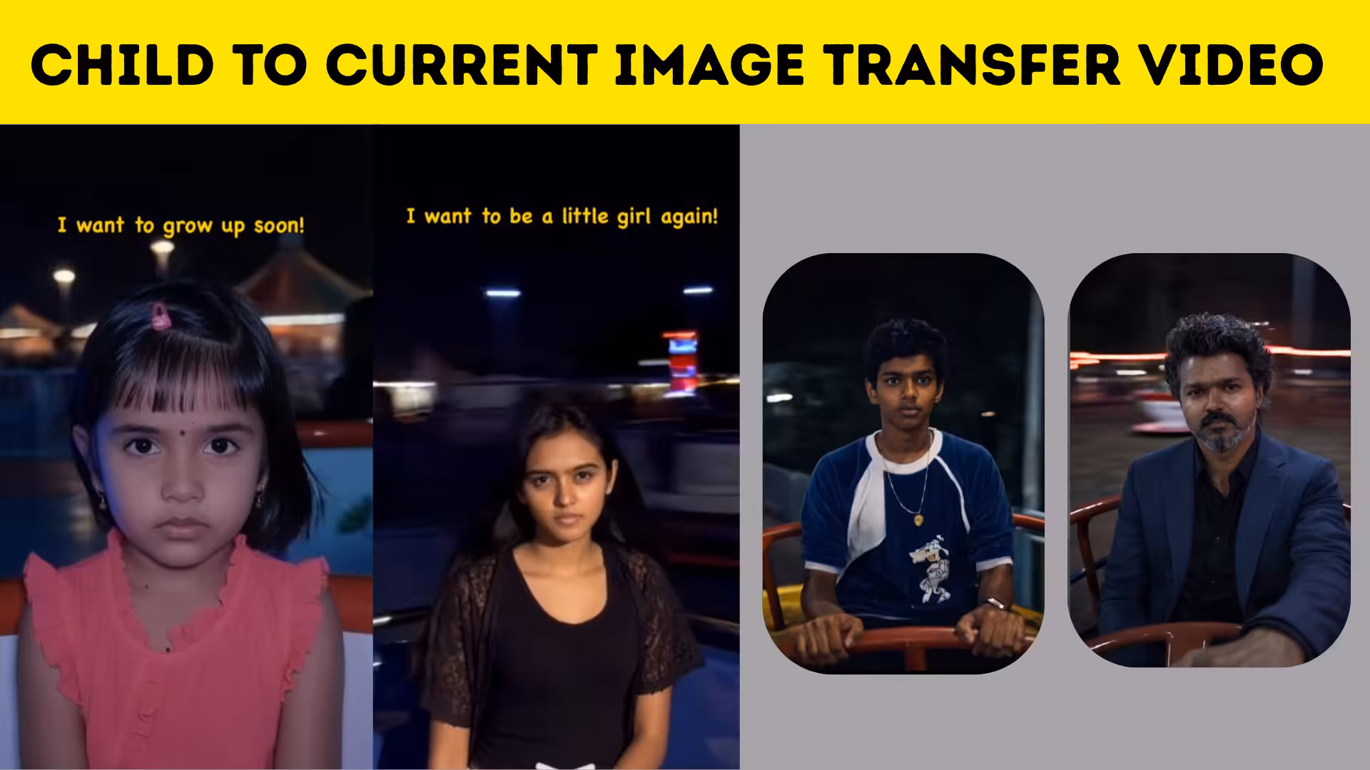 Child to Current Image Transfer Video – Turn Your Childhood Photos into Cinematic AI Memories