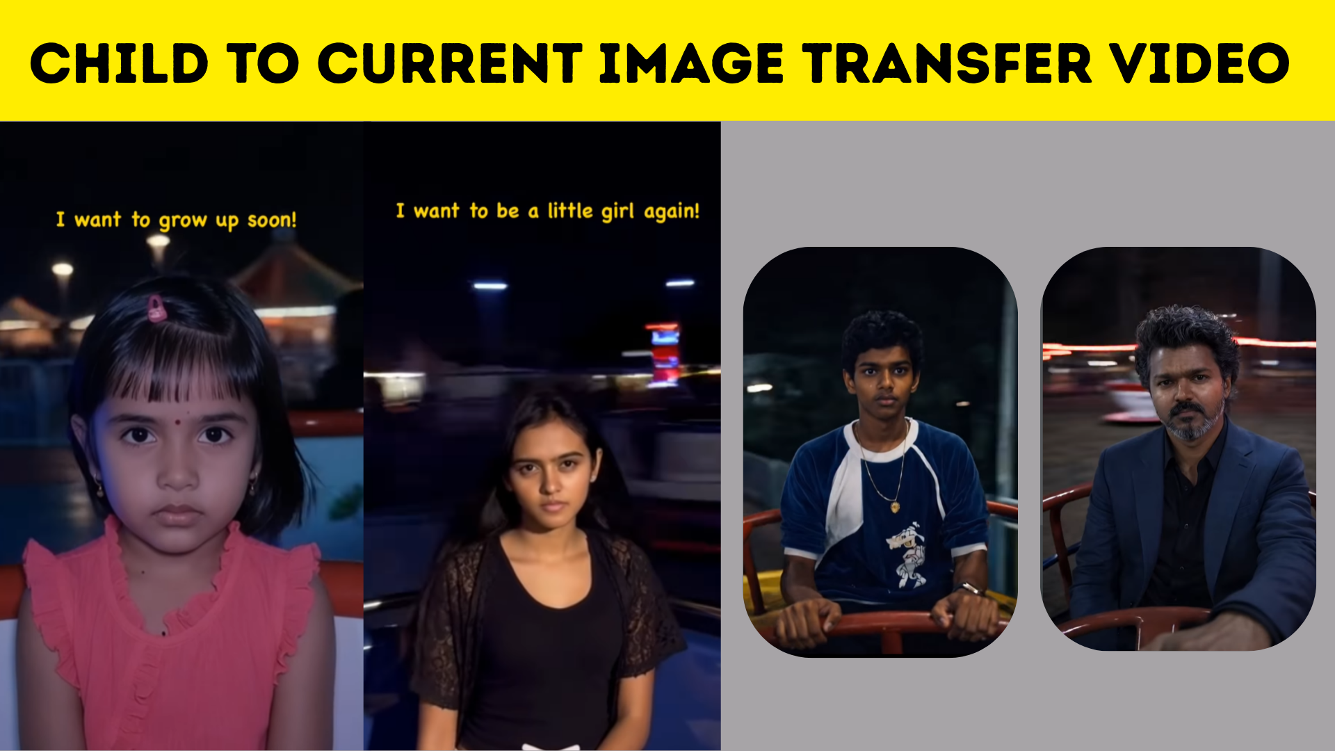 Child to Current Image Transfer Video – Turn Your Childhood Photos into Cinematic AI Memories