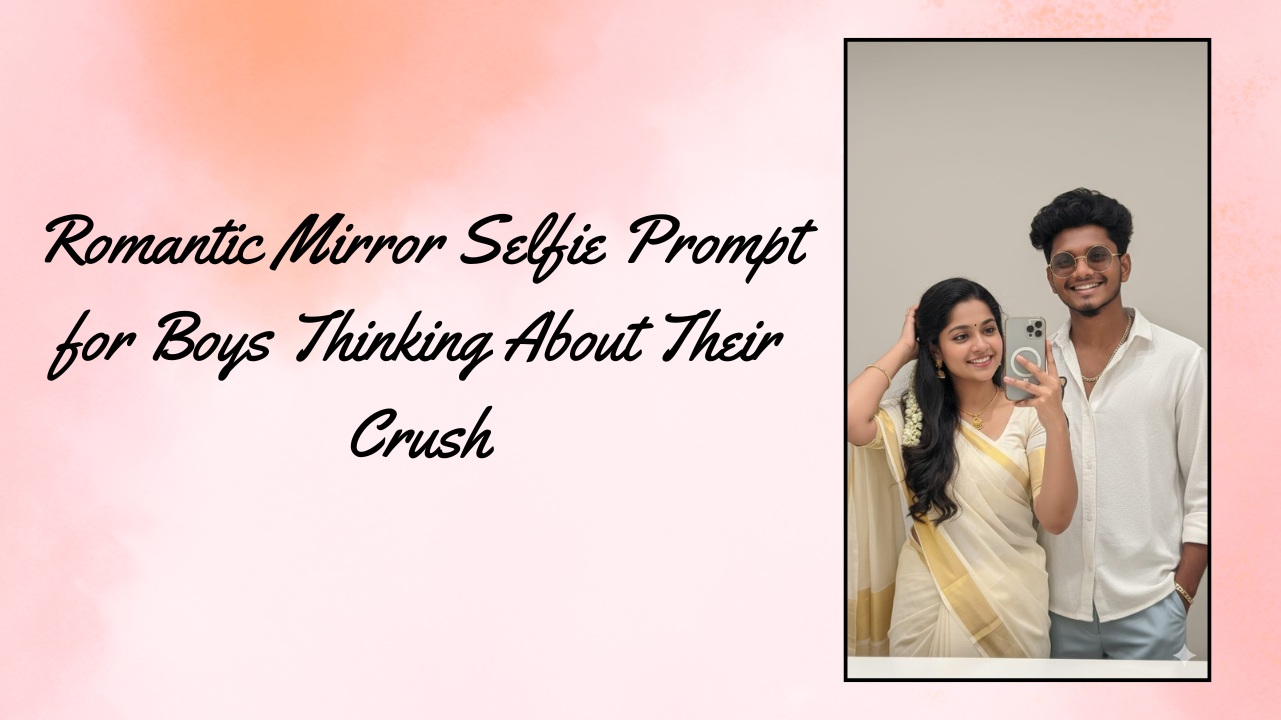 Romantic Mirror Selfie Prompt for Boys Thinking About Their Crush