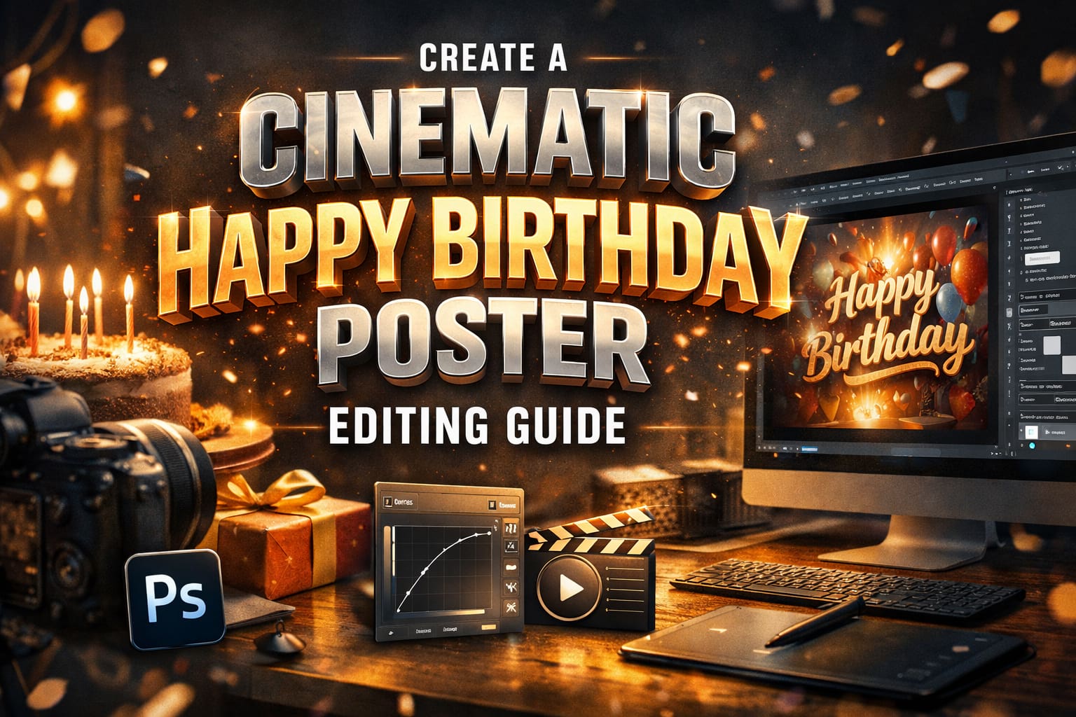 Create a Cinematic Happy Birthday Poster Editing Guide - IPIT IN