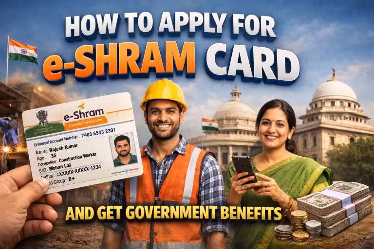 How to Apply for e-Shram Card and Get Government Benefits