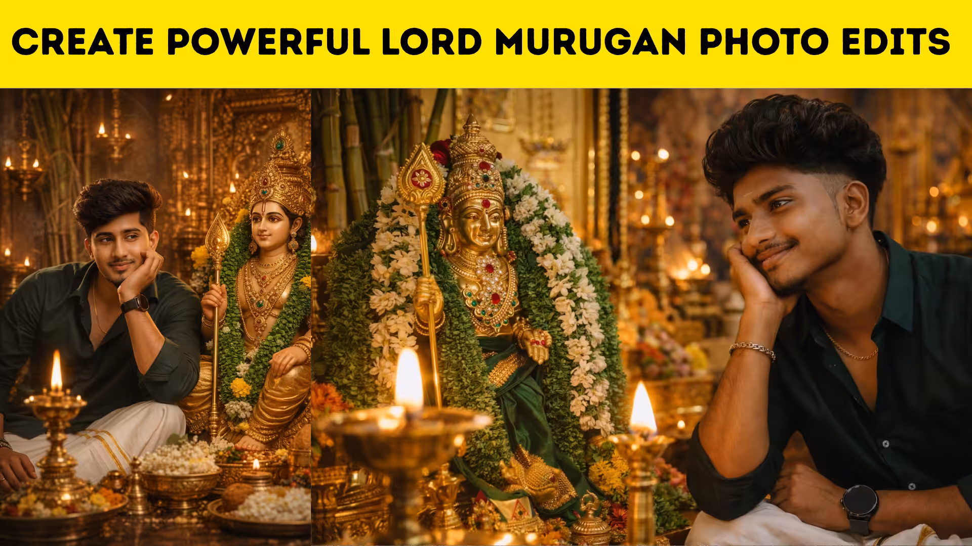 Create Powerful Lord Murugan Photo Edits on Mobile Easily