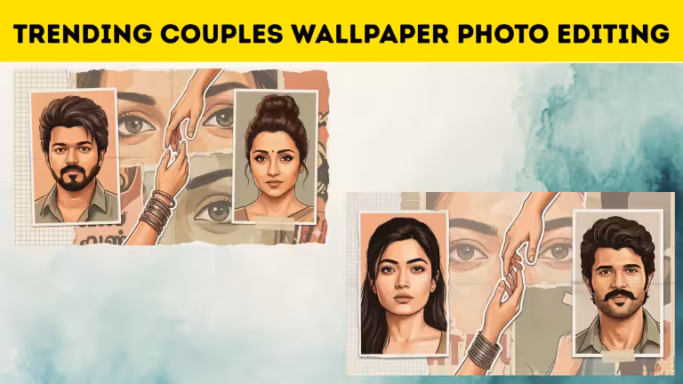 Trending Couples Wallpaper Photo Editing