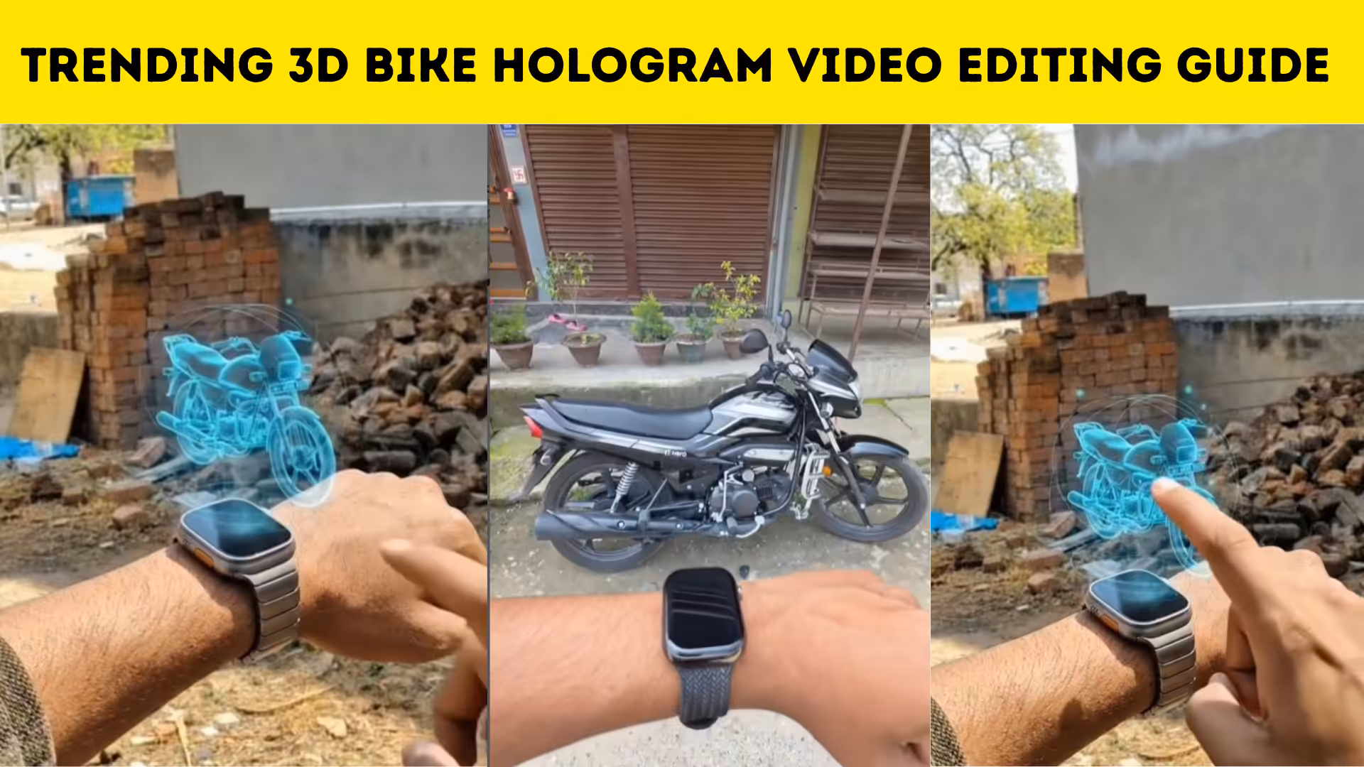 Trending 3D Bike Hologram Video Editing Guide for Viral Content