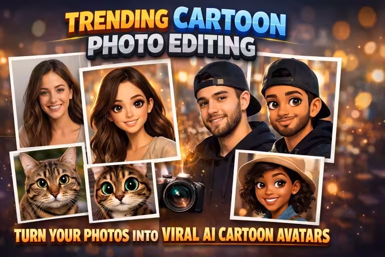 Trending Cartoon Photo Editing: Turn Your Photos into Viral AI Cartoon Avatars