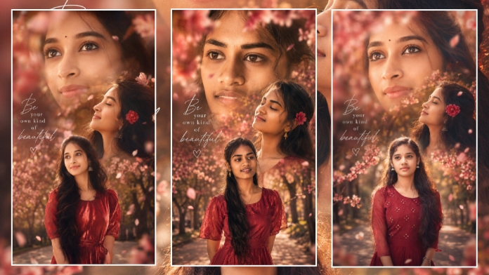Beautiful cute Wallpaper Flower Edit Photo Prompt